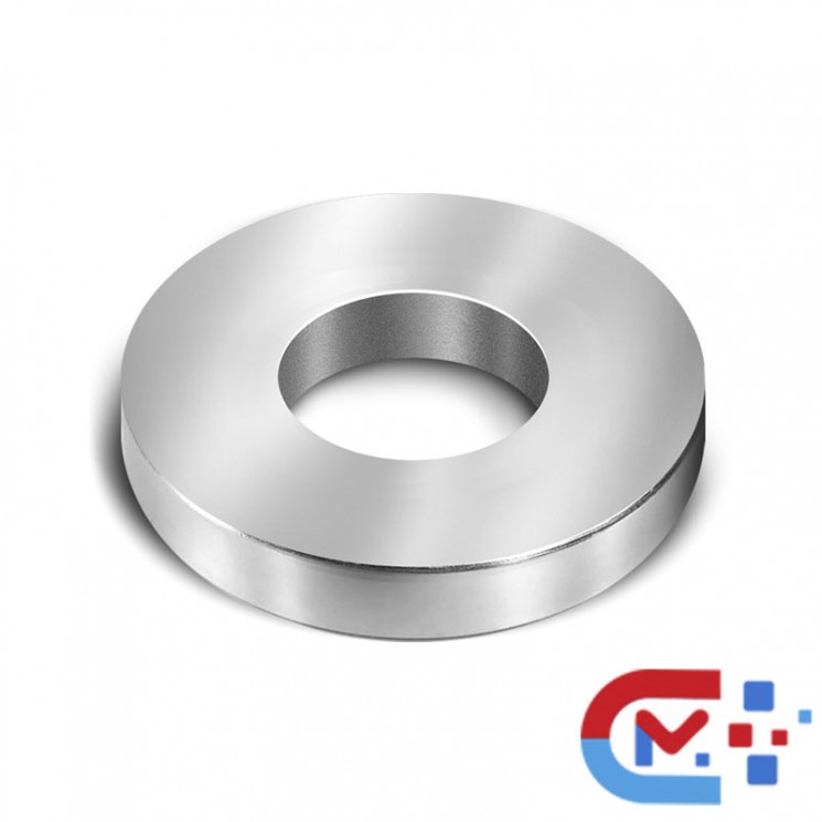 Магнит неодимовый кольцо D60xd20х5 мм, покрытие Ni, N38