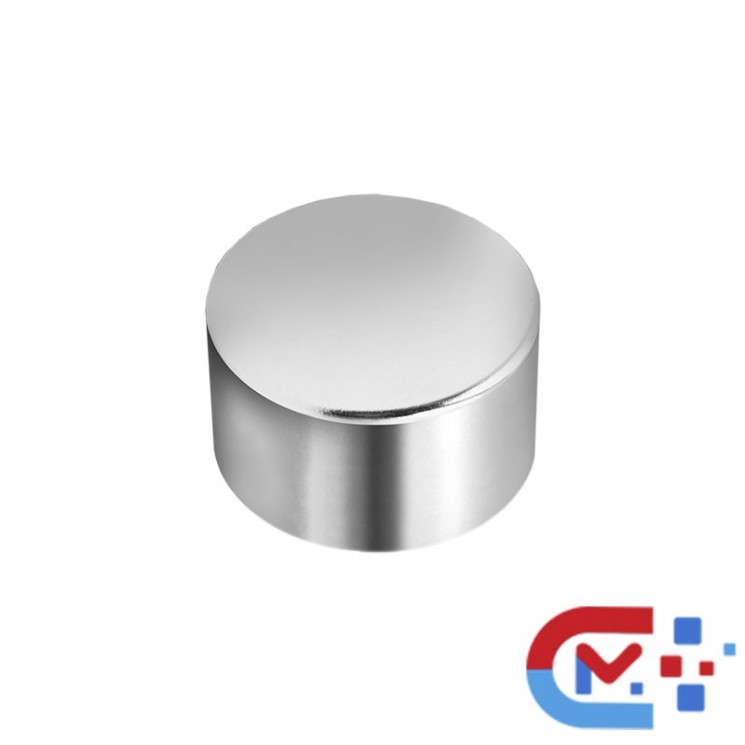 Магнит неодимовый диск D60x30 мм, покрытие Ni, N38