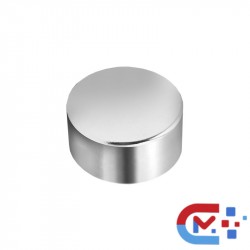 Магнит неодимовый диск D10x2 мм, покрытие Ni, N35