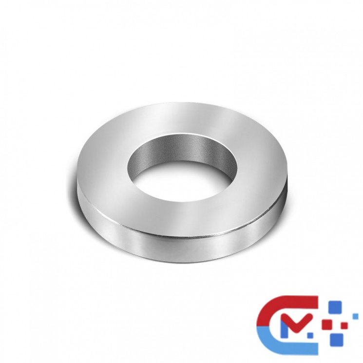 Магнит неодимовый кольцо D35xd16х5 мм, покрытие Ni, N38
