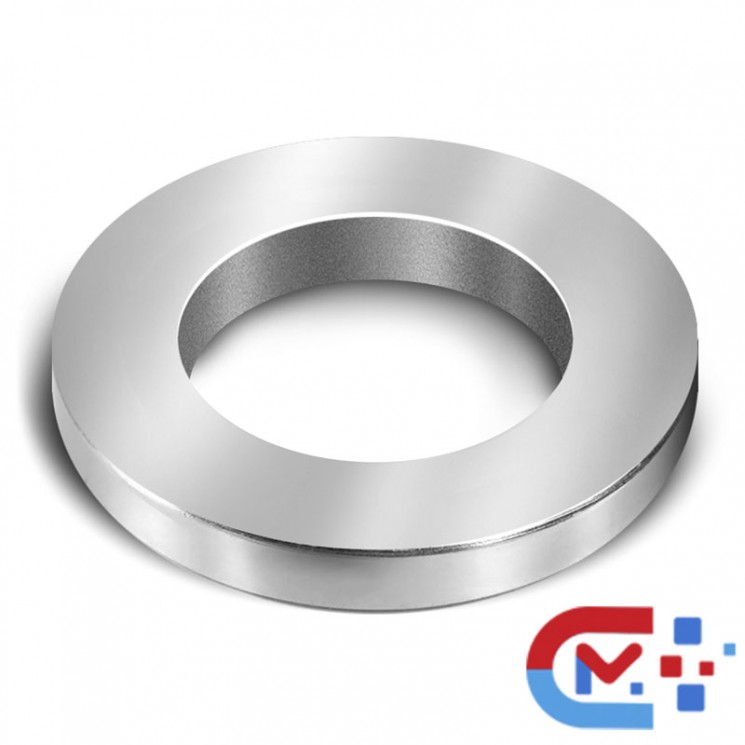 Магнит неодимовый кольцо D90xd60х5 мм, покрытие Ni, N38