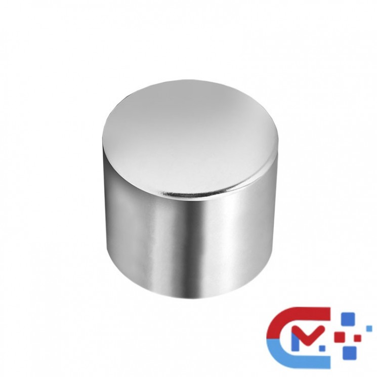 Магнит неодимовый диск D20x40 мм, покрытие Ni, N38